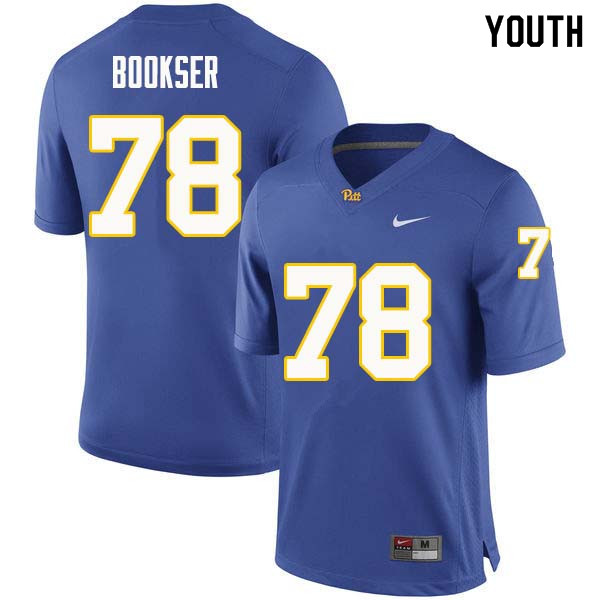 Youth #78 Alex Bookser Pittsburgh Panthers College Football Jerseys Sale-Royal